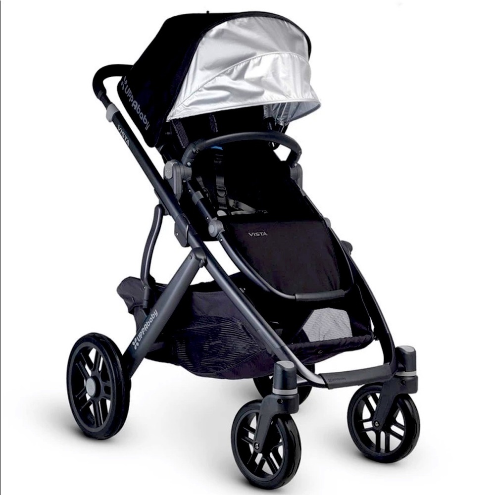 UPPABABY 2016 VISTA - CARBON FRAME CONVERTIBLE STROLLER JAKE BLACK